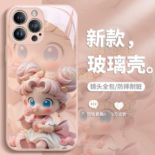 水冰月 高顏值 可愛 卡通 玻璃 iphone 15 蘋果 14 pro max 13 12 11保護殼