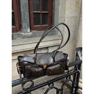 【新品 包包】2024新款高階感辣妹手提機車包hobo洋氣通懃包時尚大容量百搭秋冬