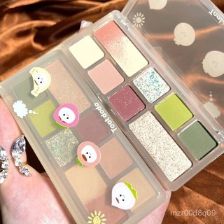 ✨臺灣出貨✨Toot Dodo八色彩妝粉盤啞光細閃低飽和日常純慾風小紅書衕款眼影