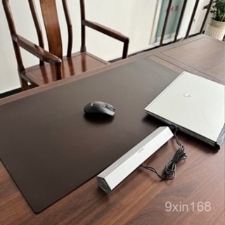 滑鼠墊 滑鼠墊 歐洲進口頭層牛皮餐墊定製牛皮辦公桌真皮桌墊超大真牛皮桌墊純色 久興