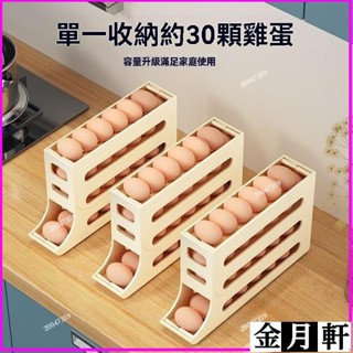 ✨🔥臺灣出貨48H🔥滑梯鷄蛋收納盒冰箱側門收納盒滾蛋食品級鷄蛋架託自動滾蛋鷄蛋盒hhfoof