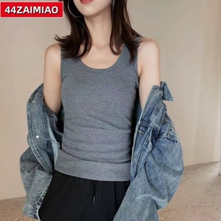 強身健體🏸U型圓領運動背心女 時尚性感素色瑜珈小可愛吊帶背心無袖戶外跑步運動瑜伽緊身螺紋上衣JS