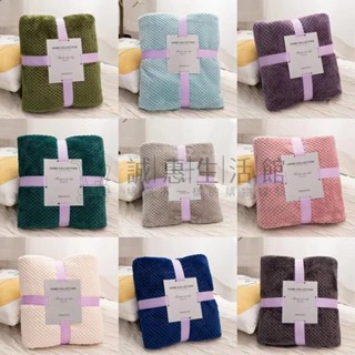 寢室✨毛毯 法蘭絨毯 毛毯 法蘭絨毯子 加厚菠蘿格毛毯 法蘭絨純色毯子 珊瑚絨兒童毯 蓋毯 被子 毯子 雙人被 暖毯GD