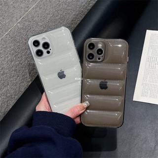 防摔手機殼 加厚手機殼 工廠直銷透明羽絨服iPhone16Pro手機殼14/13精孔波浪殼12/11防摔
