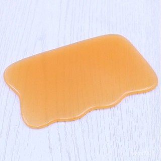 波浪形按摩闆蜜蠟樹脂方形點穴闆麵部手指背部撥筋棒片美通用方闆