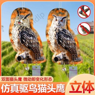 臺灣出貨✨ 驅鳥田地插牌 反光貓頭鷹趕鳥 彩帶防鳥 保護果園老鷹模擬新款 驅鳥專用反光神器 戶外陽臺驅鳥