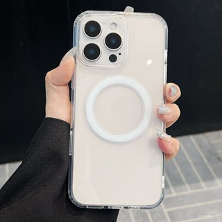 ✨桃園發貨✨磁吸手機殻亞克力硬殻透明適用蘋果iPhone16Pro防摔15p防塵保護套