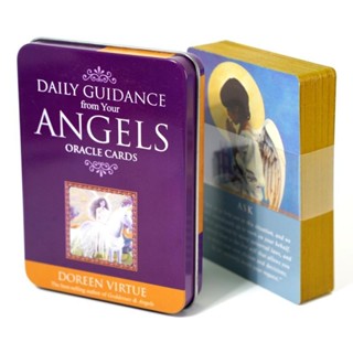 臺灣熱賣🔥偉特塔羅牌卡鐵盒 Daily Guidance from your Angels 每日天使指引神諭卡神諭