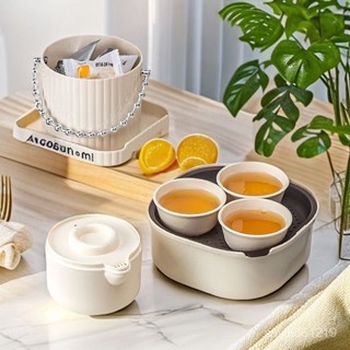 旅行茶具便攜式套裝一壺茶壺旅遊隨身露營茶杯功夫戶外泡茶 旅行便攜式茶具 隨身泡茶組 簡易茶具 泡茶 茶具套裝 戶外泡茶組