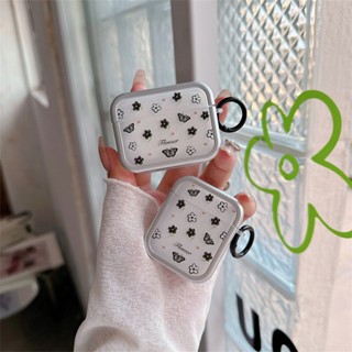 研覓推薦✈蝴蝶小黑花電鍍AirPods4Pro2保護套3代2代1代蘋果耳機保護套耳機殼藍芽藍芽耳機套生日禮物批發
