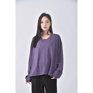 (2XL) yoom韓牌寬鬆紫色長袖上衣二手衣
