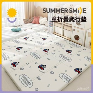 新上市 兒童卡通折疊爬行墊 防水防滑寶寶爬爬墊 加厚靜音家用客廳雙麵爬行墊 無毒無味兒童拚接泡沫地墊 露營墊 飄窗墊