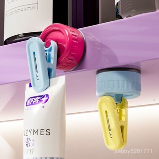 全店免運🚀【店鋪熱銷】多巴胺吸盤掛鈎粘鈎夾子冰箱留言票據收納廚房浴室毛巾手套晾曬 DNA4