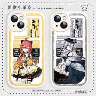 二次元彩虹社NIJISANJI小羊皮手機殼適配OPPOa58華為vivoy3蘋果14【gvtjxy -/- 樂樂】