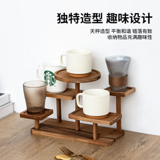 公仔展示櫃 壓克力架 擺攤展示架階梯實木創意飾品擺件展示臺陳列架收納點心多肉ins 樓梯架 泡泡瑪特收納 三層架 階梯架