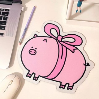 滑鼠墊 滑鼠墊 手腕護墊💕卡愛蝴蝶結豬滑鼠墊女生辦公筆記本電腦鍵盤墊簡約可愛防滑桌面墊