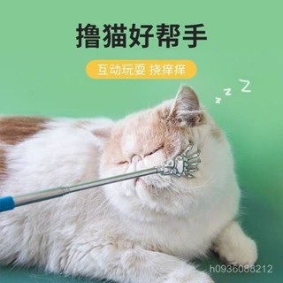 💥桃園倉庫出貨💥 貓咪抓癢玩具伸縮癢癢撓按摩互動貓梳子狗狗解癢梳毛寵物擼貓神器
