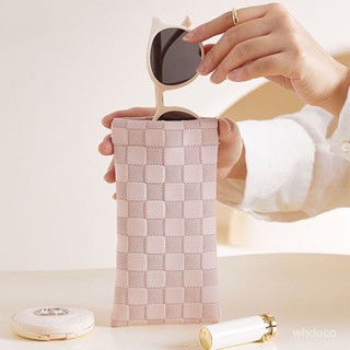 👜 卿選好物 眼鏡袋女磁扣墨鏡太陽鏡抗壓便攜套 高階便攜收納袋 自動閉閤保護盒