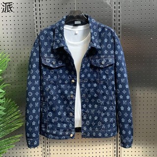輕奢歐貨高階感牛仔外套男 春秋潮牌高街工裝夾克 韓版潮流新款上衣【E.S男裝】C2