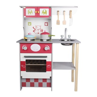木質玩具 烤箱玩具 廚房玩具 廚房玩具組 模擬廚房 過家家玩具 幼樂比木製兒童模擬廚房寶寶過家家廚房套裝益智玩具1-3-