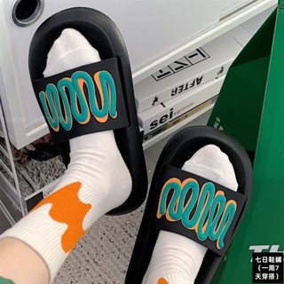 七日鞋舖臺灣出貨🔥拖鞋女夏網紅ins時尚外穿居家情侶可愛洗澡防滑厚底涼拖鞋