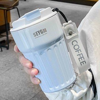 [本土倉48H] 咖啡隨行杯 2025新款水杯304不銹鋼保溫杯子ins高顔值簡約學生小眾漸變咖啡杯