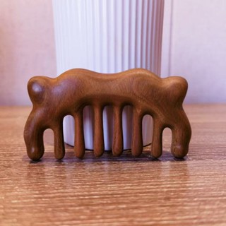 加厚天然檀木梳子經絡梳頭療按摩梳中醫多功能按摩梳通乳腺全身