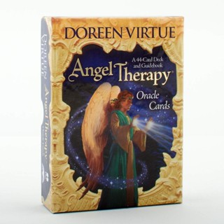 天使療愈神諭卡 angel therapy Oracle 指引卡 11*6.5cm 44張 多趣美桌遊