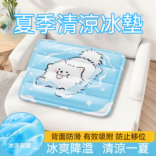 臺灣發貨✨卡通冰涼墊 散熱墊 辦公椅降溫墊 枕頭 可愛冰涼坐墊 冷凝水晶墊 寵物冰墊 涼墊 可折疊收納 冰涼水墊