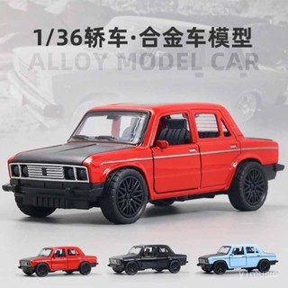 【限時下殺|臺灣出貨🚚】拉達尼瓦閤金車模型三開門男孩複古小汽車玩具迴力蛋糕擺件禮物