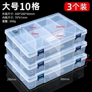 全網低價·透明塑膠盒 收納盒 工具分類盒 透明盒 工具盒 分類盒 樣品盒 飾品收納盒 多格零件盒電子元件小螺 6175
