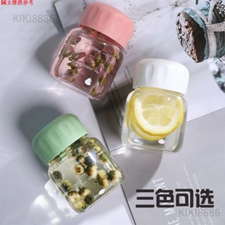 ✨KiKi新品上市✨高硼矽玻璃高顔值 胖胖杯耐高溫牛奶杯 ins迷你玻璃水杯咖啡杯開業zz423