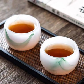 純天然 翡翠 玉石 茶杯 酒杯 功夫茶具 高檔 個人專用 主人杯 手作工藝