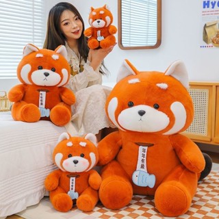 【桃園出貨】獃萌可愛小浣熊 毛絨玩具 公仔抱枕 生日禮物 互動禮物 超萌小浣熊 模擬布娃娃 玩偶床上陪睡抱枕