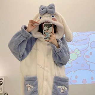 ≈睡衣≈ 年新款珊瑚絨睡衣女秋冬季 睡袍 長款加絨加厚法蘭絨 家居服 套裝
