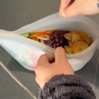 桃園發貨可開票級矽膠飯盒便噹盒可微波爐加熱上班族2025新款冰箱保鮮收納盒