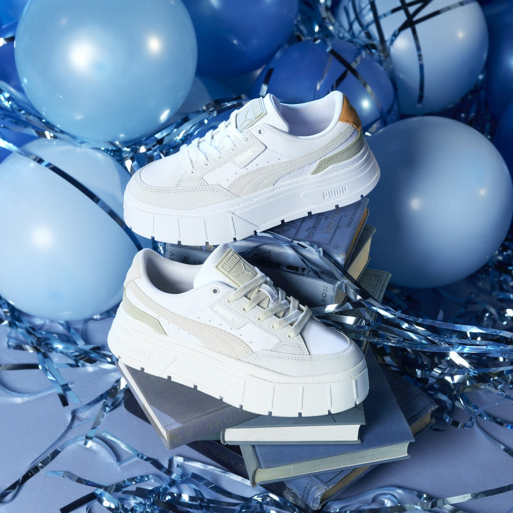 PUMA Mayze Stack Luxe 吳卓源同款 奶茶 米白 增高 厚底鞋 38985310