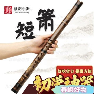 W*短蕭樂器初學入門專業高檔F紫竹洞簫笛八孔G調古風玉短簫隨身小瀟