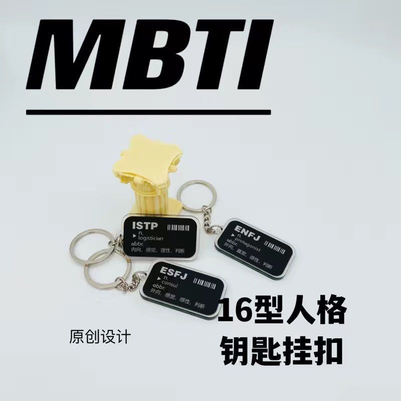 免運🔥臺灣出‖貨 原創MBTI 16型人格ENTP INFJ亞克力超清印刷個性創意鑰匙扣掛件
