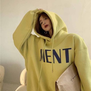 Tianx✨日韓個性街頭連帽衛衣女秋冬款ins潮流加絨加厚寬鬆韓版外套BF風