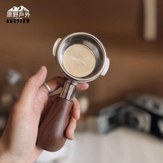 🔥在臺現出 Espresso雞腿手柄 可愛咖啡機無底手柄胡桃木短款替換木柄氣動M10 咖啡機把手 有底手柄 無底手柄