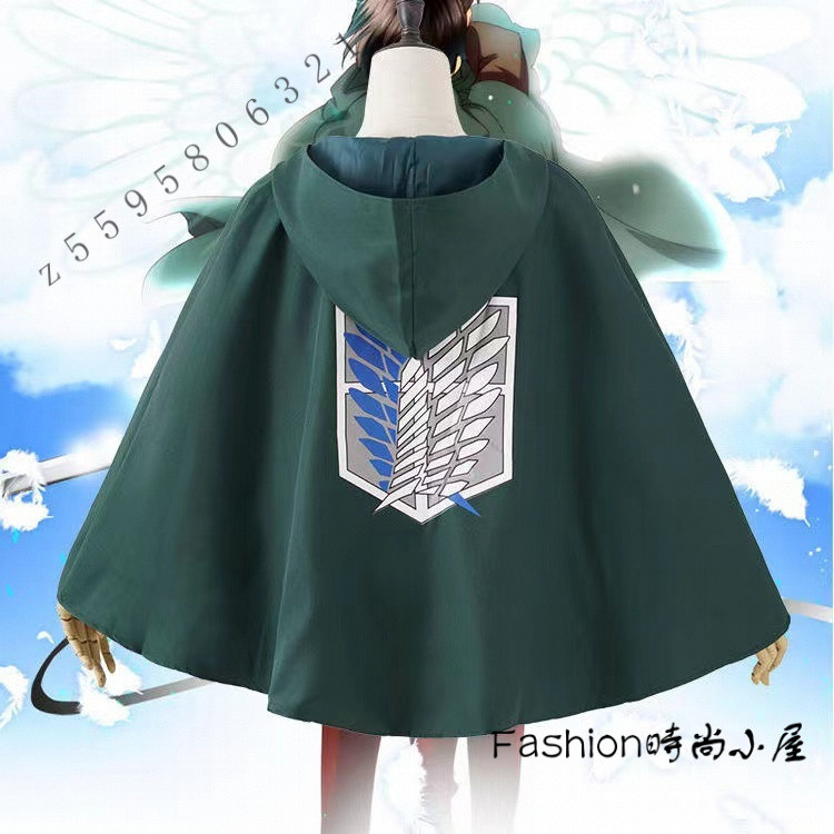 進擊的巨人 cosplay服裝動漫週邊 自由之翼兵長披鬥篷cos服裝 進擊的巨人披風印花 道具錶演化妝舞臺萬聖節 表演服