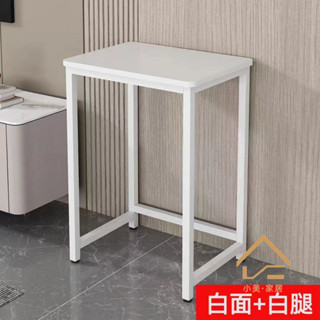 【小美家居專營店】簡易小桌子靠墻邊幾單層置物架出租屋臺式家用電腦桌辦公學生書桌