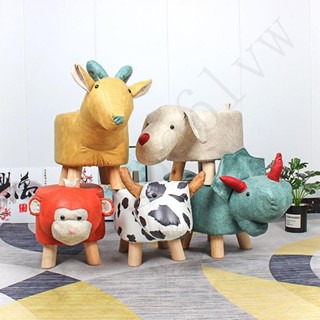 動物換鞋凳子 實木寶寶可愛卡通沙發圓凳 兒童小板凳 木凳 小板凳 沙發凳 小凳子 小矮凳 小椅子穿鞋椅 換鞋凳