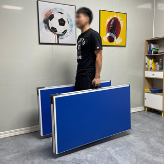 四片式折疊乒乓球桌折疊家用乒乓球桌4片式手提式便攜式乒乓球臺-綜合店鋪