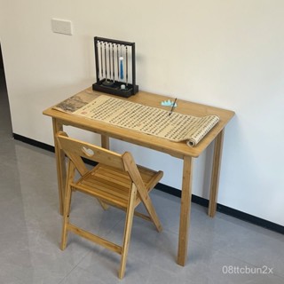 免運開票の楠竹書桌學習桌兒童學生寫字桌作業桌簡約實木桌子家用臥室電腦桌08ttcbun2x