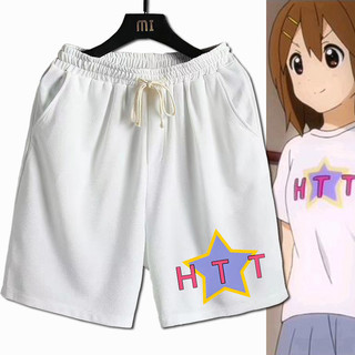 輕音少女K-ON！短褲男秋山澪平澤唯 HTT應援動漫周邊休閑五分褲夏