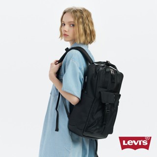 Levis 男女同款 手提、後背兩用揹包 / 字母Logo浮雕 黑 人氣新品 D7739-0001