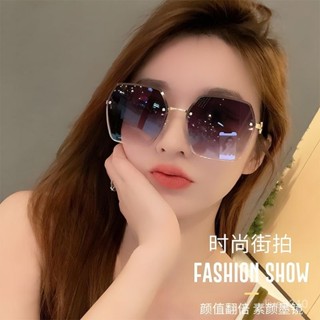 【臺灣出貨】2023爆款防紫外綫高顔值太陽鏡女夏防曬網紅大框眼鏡潮流時尚墨鏡