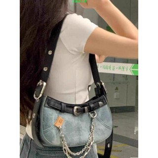🔥臺灣出貨🔥地雷系 地雷系包包 y2k y3k ins ins風 y2k甜酷辣妹牛仔腋下包包女新款單肩斜挎洋氣ins